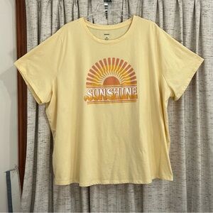 Sonoma Goods For Life Sunshine Plus Size Tee - 5X